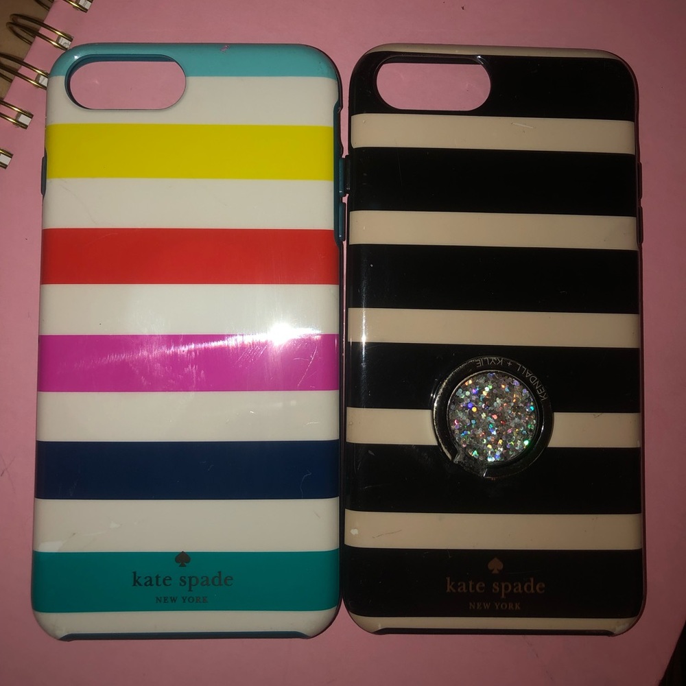 Two kate spade phone case. iPhone 8plus